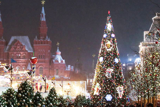 Новый год в Москве 2020 у кремля